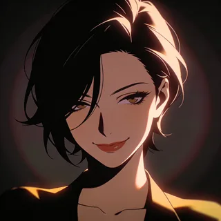 Flirty — a character portrait in the flirty voice