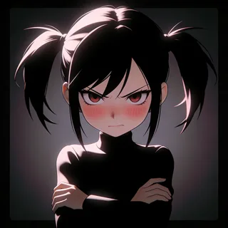 Tsundere — a character portrait in the tsundere voice